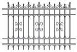 варианты оформления металлических заборов